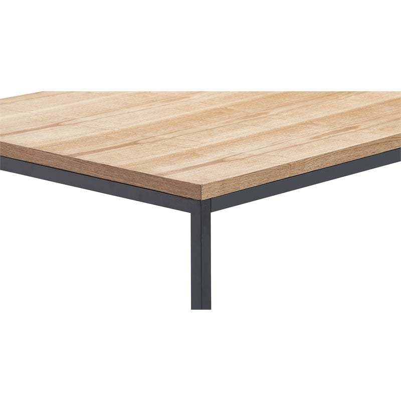 Tommy Hilfiger Robson Solid Wood and Metal Dining Table in Brown