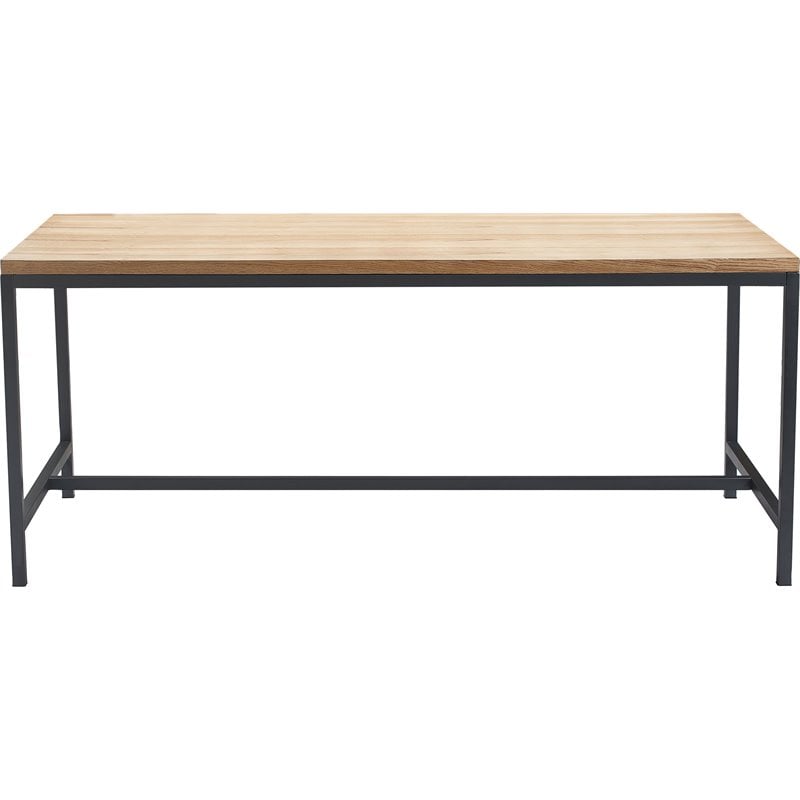 Tommy Hilfiger Robson Solid Wood and Metal Dining Table in Brown