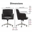 Tommy Hilfiger Belmont Home Office Chair Gray Fabric
