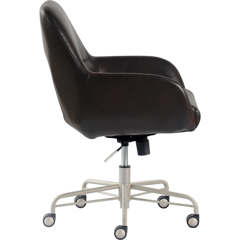 Tommy Hilfiger Forester Leather Office Chair Dark Brown