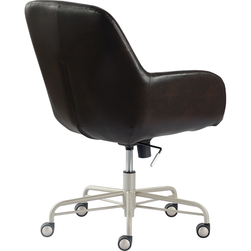 Tommy Hilfiger Forester Leather Office Chair Dark Brown