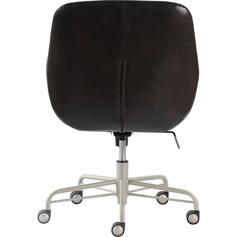 Tommy Hilfiger Forester Leather Office Chair Dark Brown