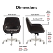 Tommy Hilfiger Forester Leather Office Chair Dark Brown