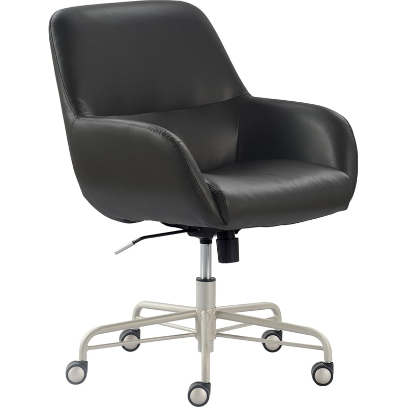 Tommy Hilfiger Forester Leather Office Chair Gray