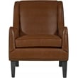 Tommy Hilfiger Andover Leather Accent Chair Cognac Brown