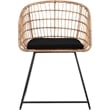 Tommy Hilfiger Graham Wicker / Rattan Lounge Chair Black