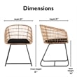 Tommy Hilfiger Graham Wicker / Rattan Lounge Chair Black