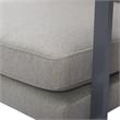 Tommy Hilfiger Russell Bronze Metal Frame Accent Chair Grey