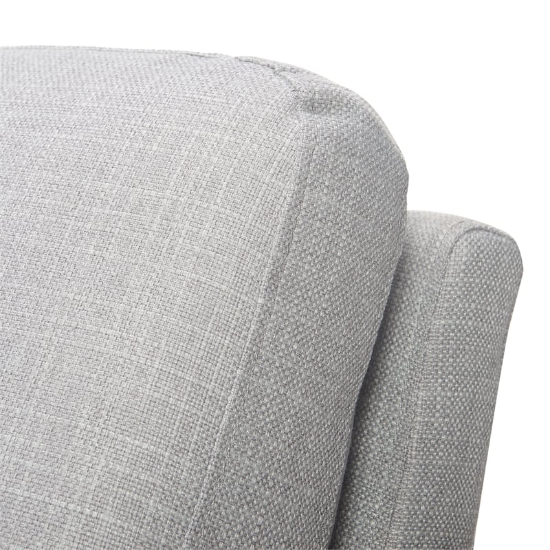 Tommy Hilfiger Russell Grey Metal Frame Accent Chair Light Grey