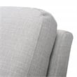 Tommy Hilfiger Russell Grey Metal Frame Accent Chair Light Grey