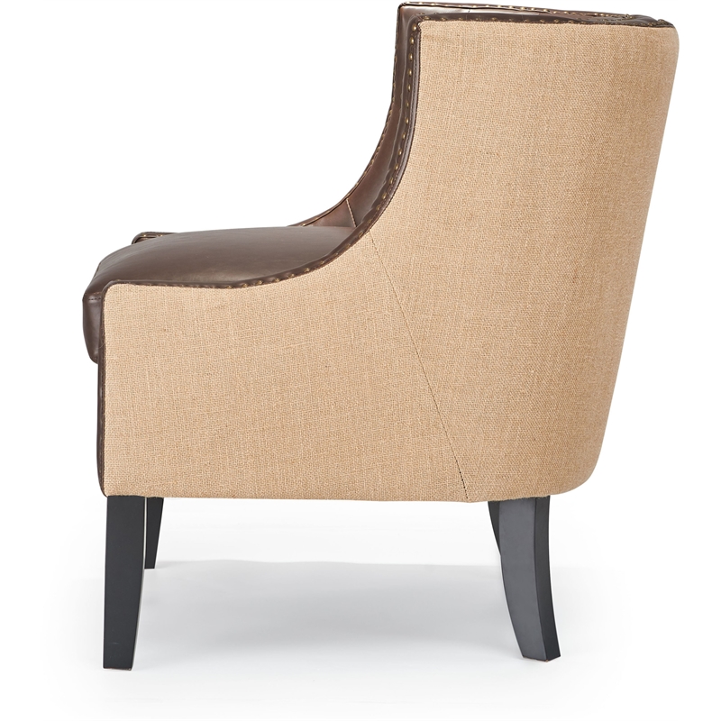 Tommy Hilfiger Dorset Leather Club Chair Brown CHR10119A