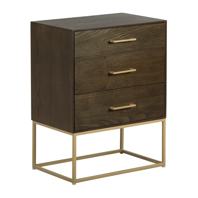 Tommy Hilfiger Franklin 3 Drawer Dresser Walnut