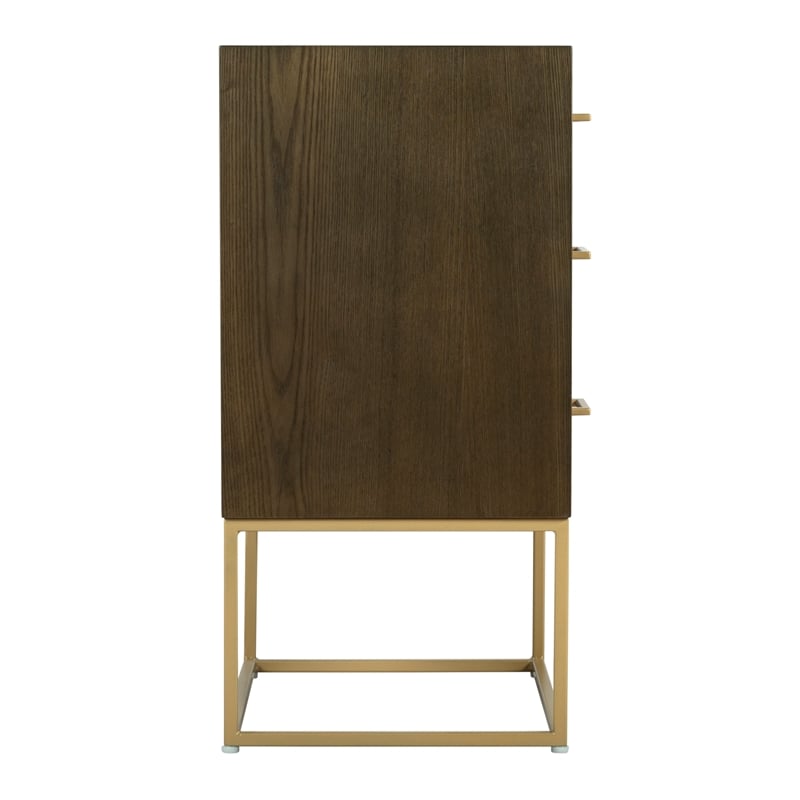 Tommy Hilfiger Franklin 3 Drawer Dresser Walnut