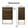 Tommy Hilfiger Franklin 4 Drawer Dresser Walnut