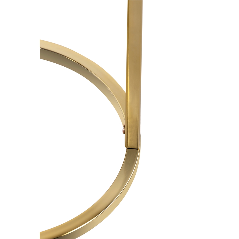 Tommy Hilfiger Ellias Round Table Black and Gold