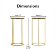 Tommy Hilfiger Ellias Round Table Black and Gold