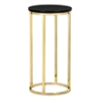 Tommy Hilfiger Ellias Round Table Black and Gold