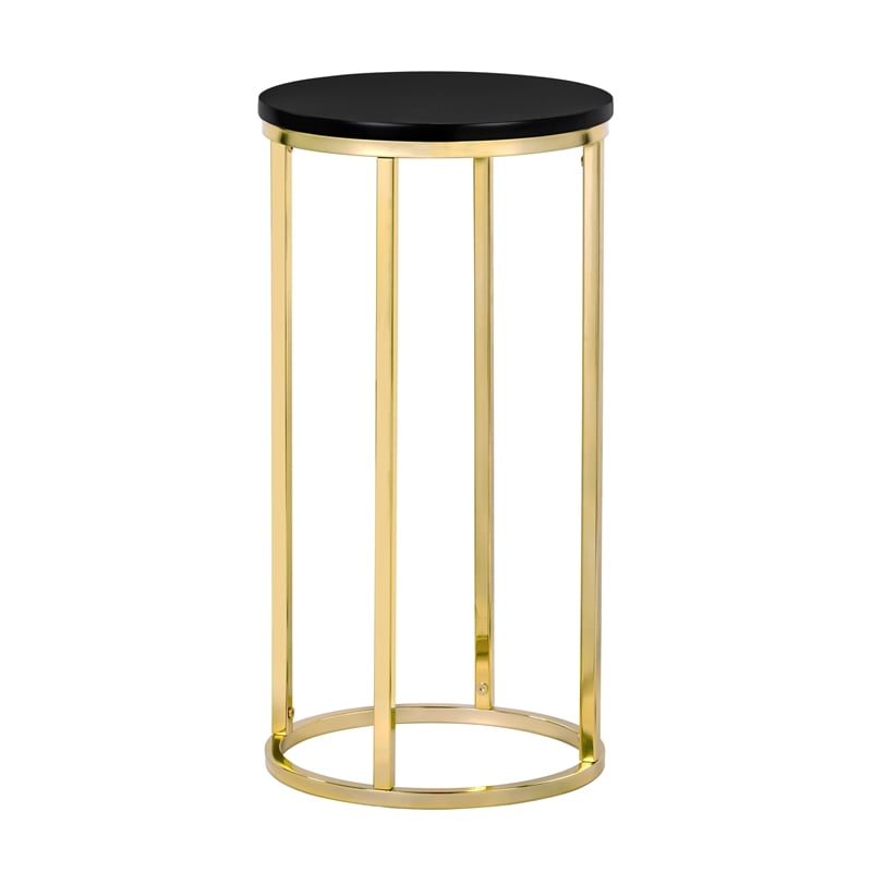 Tommy Hilfiger Ellias Round Table Black and Gold