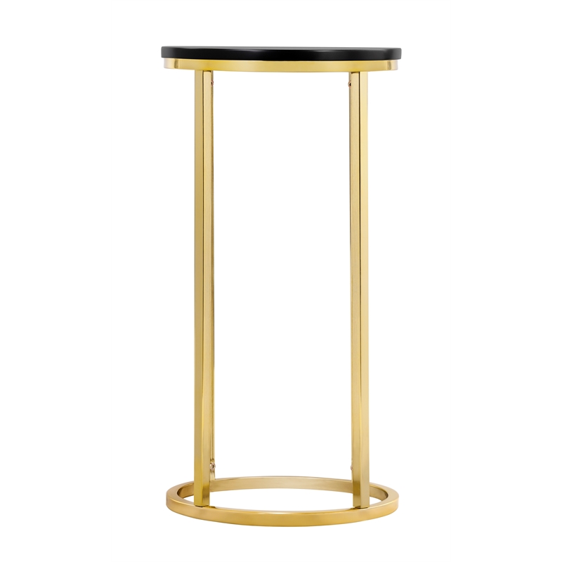 Tommy Hilfiger Ellias Round Table Black and Gold