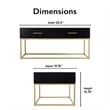 Tommy Hilfiger Ellias Coffee Table Black and Gold