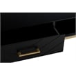 Tommy Hilfiger Ellias TV Stand Black and Gold