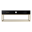 Tommy Hilfiger Ellias TV Stand Black and Gold