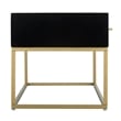 Tommy Hilfiger Ellias TV Stand Black and Gold