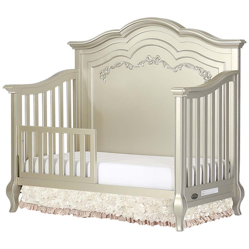 evolur aurora 5 in 1 convertible crib gold dust