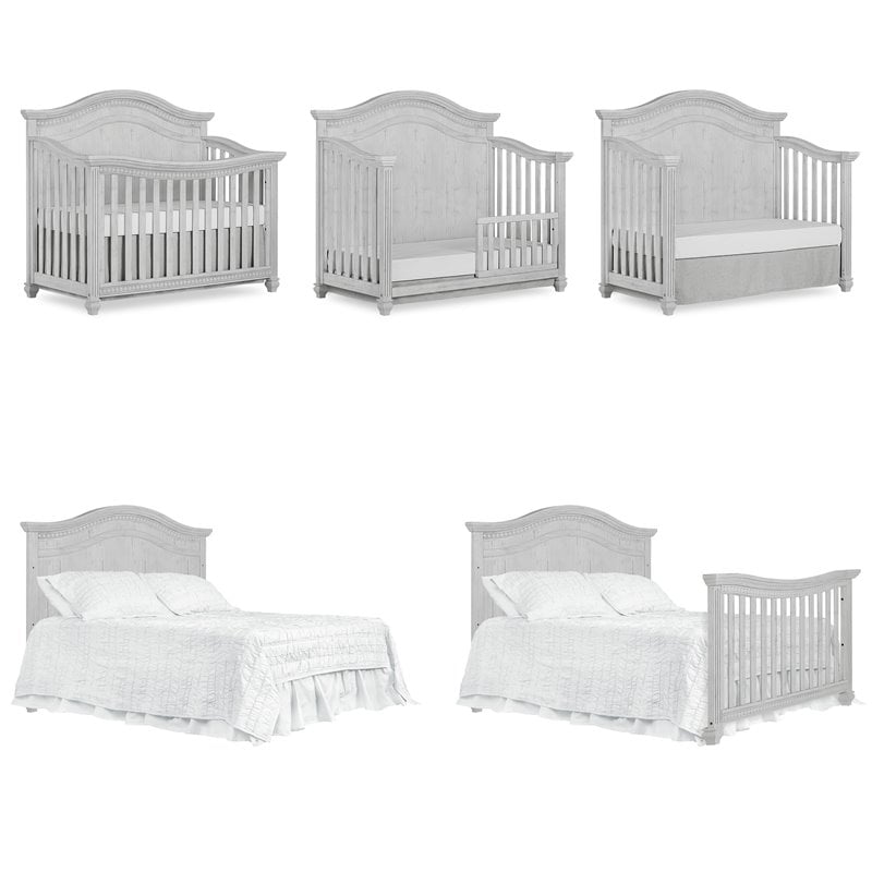 antique grey crib