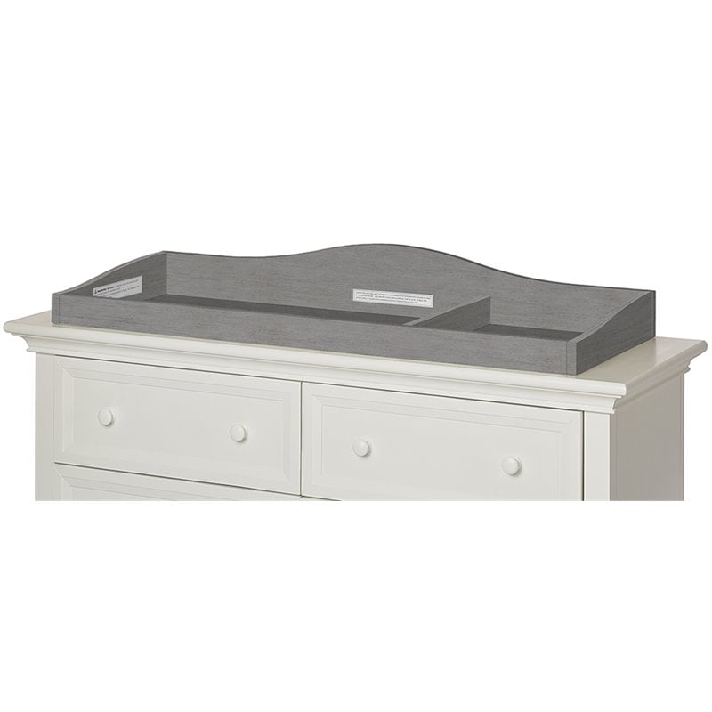 rustic gray changing table