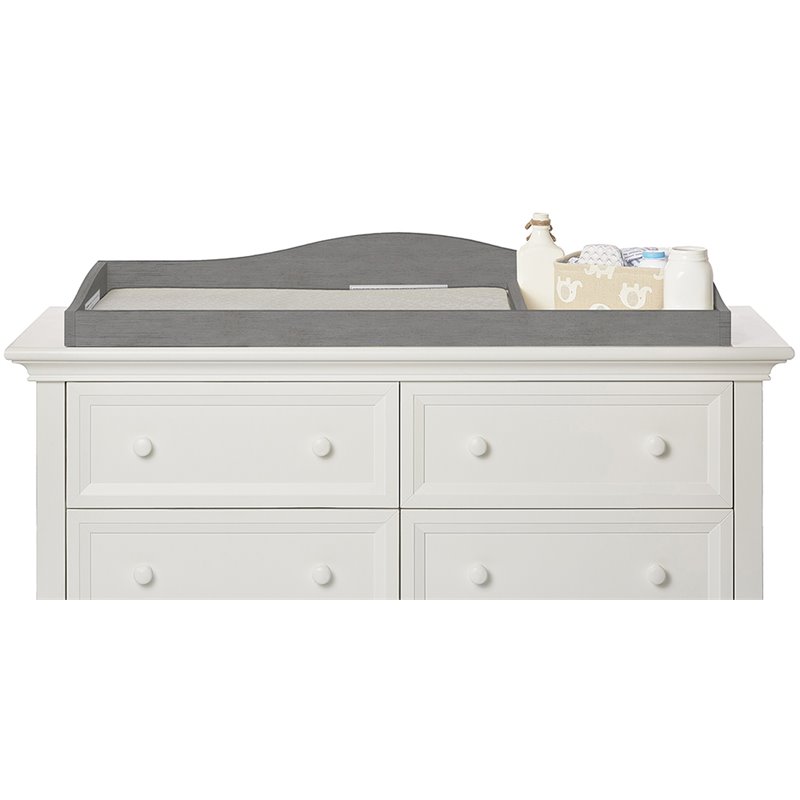 rustic gray changing table