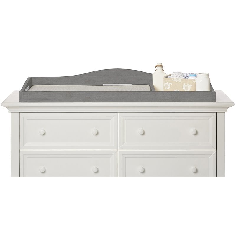 rustic gray changing table