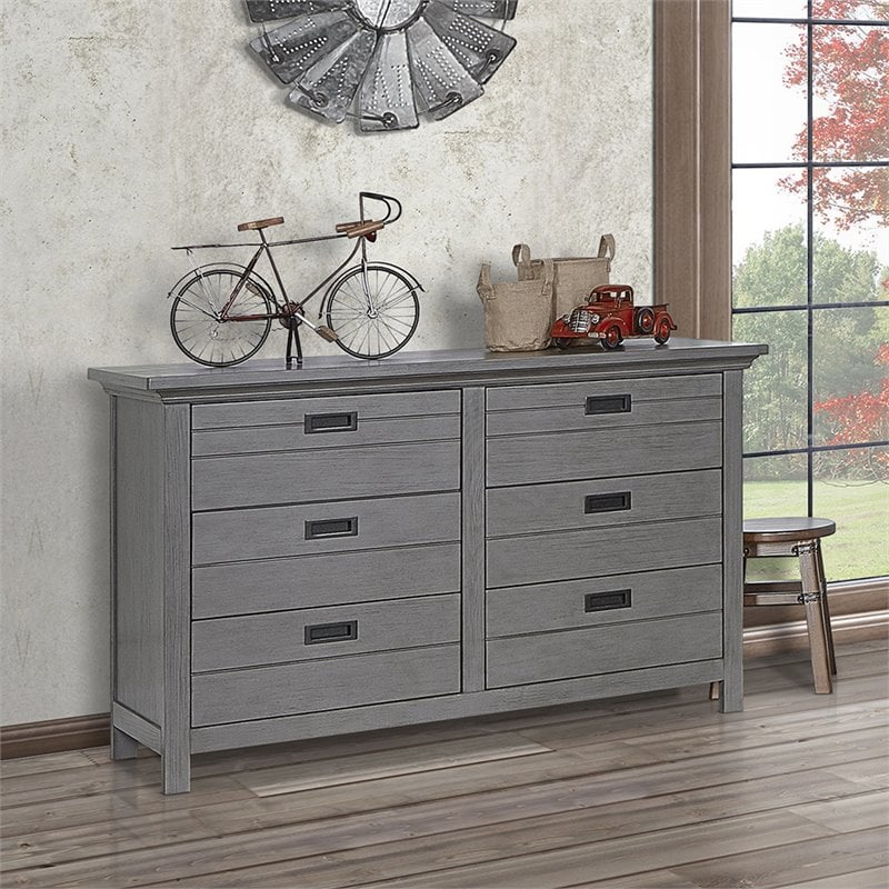 rustic grey baby dresser