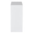 Scranton & Co Steel White Bookcase Rectangular Fully Assembled 28