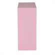 Scranton & Co 2 Shelf Metal Bookcase in Pink