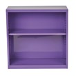 Scranton & Co 2 Shelf Metal Bookcase in Purple