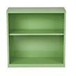Scranton & Co 2 Shelf Metal Bookcase in Green