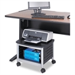 Scranton & Co Steel Black Printer Stand Rectangular Compact 20.25