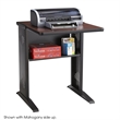Scranton & Co Metal Printer Stand with Reversible Top in Medium Oak