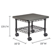 Scranton & Co Under-Desk Printer Stand in Black