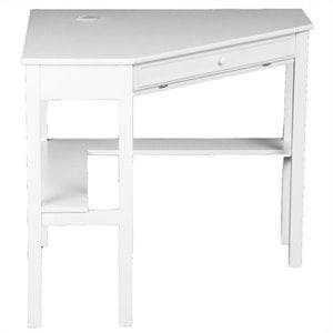 Scranton & Co Corner Computer Desk in White