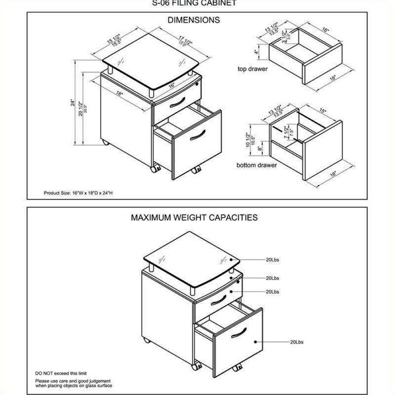Scranton & Co 2 Drawer Wood Mobile File Cabinet in Graphite 