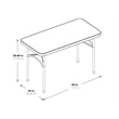 Scranton & Co 4' Resin Multi Purpose Table