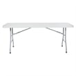 Scranton & Co 6' Resin Multi Purpose Table in Light Gray