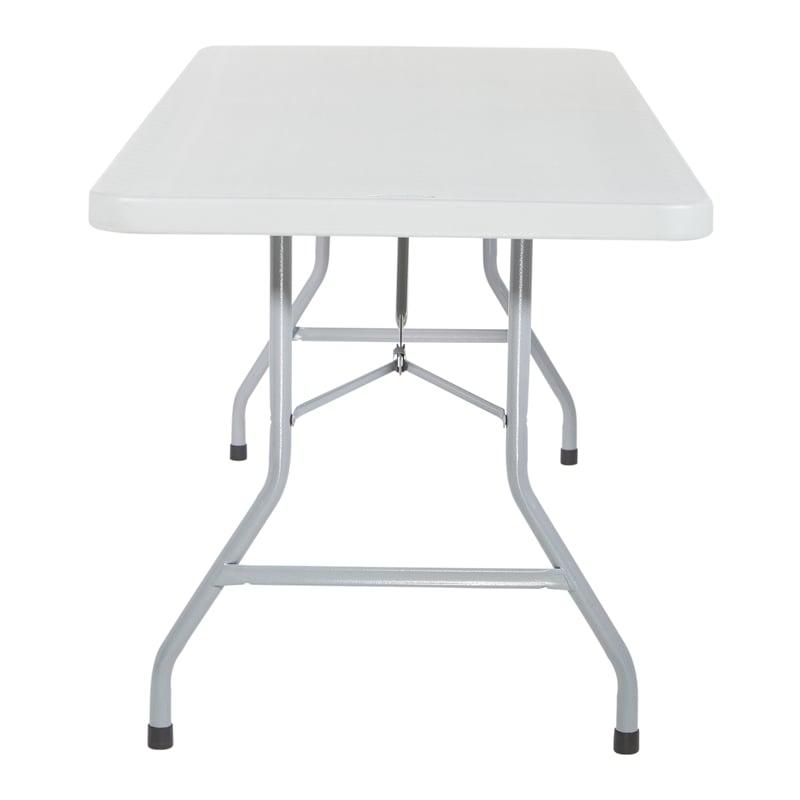 Scranton & Co 6' Resin Multi Purpose Table in Light Gray