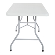 Scranton & Co 6' Resin Multi Purpose Table in Light Gray