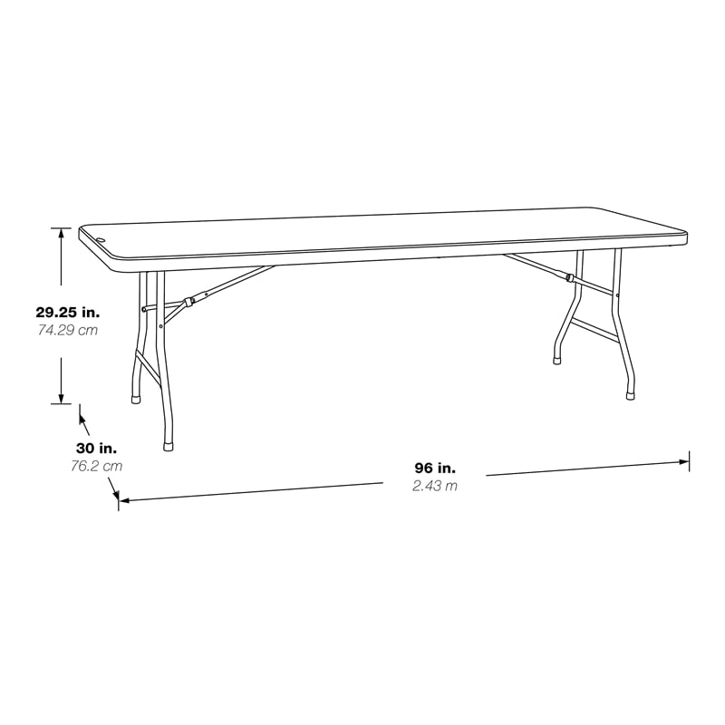 Scranton & Co 8' Resin Multi Purpose Table