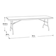 Scranton & Co 8' Resin Multi Purpose Table