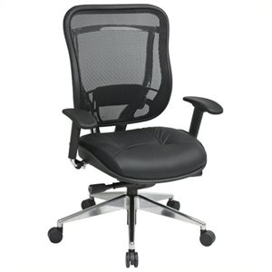 mer-1133 high back office chair in black gunmetal 1