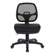 Scranton & Co Contemporary Fabric Ergonomic Task Office Chair in Black